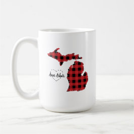 Taza De Café Personalizado Michigan Navidades de reemplazo de b