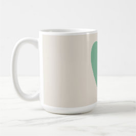 Taza De Café Personalizado Minimalista de marmota verde para el