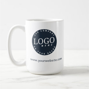 Taza De Café Personalizado Minimalista del logotipo de su empre