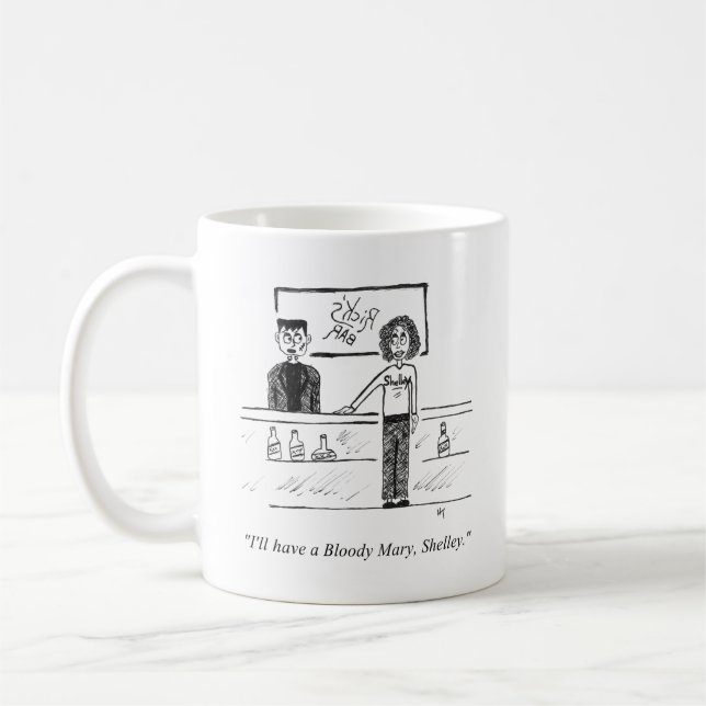 Taza De Café Personalizado mordaza Mug (Izquierda)