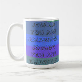 Taza De Café Personalizado Motivador positivo de texto colorido