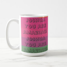 Taza De Café Personalizado Motivador positivo de texto colorido