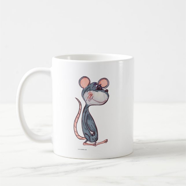 Taza De Café Personalizado Mouse Rodent Pal Carácter Marker Art (Izquierda)