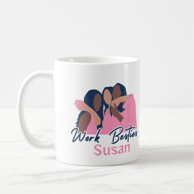 Taza De Café Personalizado Mug, compañera de trabajo (Izquierda)