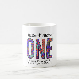 Taza De Café Personalizado NA 12 paso un año limpiar cualquier