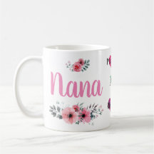 Personalizado Nana Mug con los nombres de los niet
