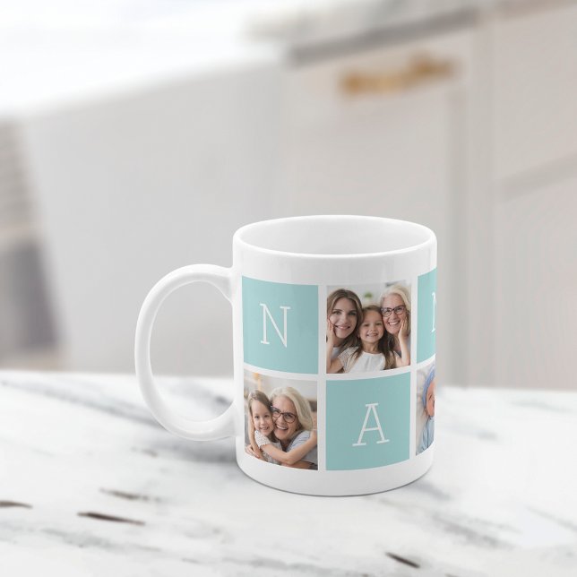Taza De Café Personalizado Nani Abuela 5 Collage de fotos (Subido por el creador)