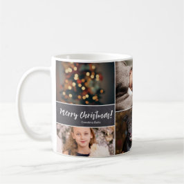 Taza De Café Personalizado, Navidades, Collage 6 Fotos, Chalk