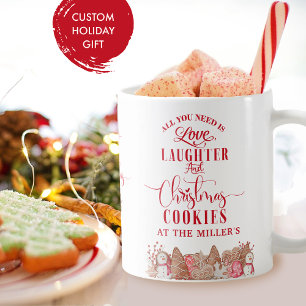 Taza De Café Personalizado, Navidades Cookies en -Tu texto- Vac