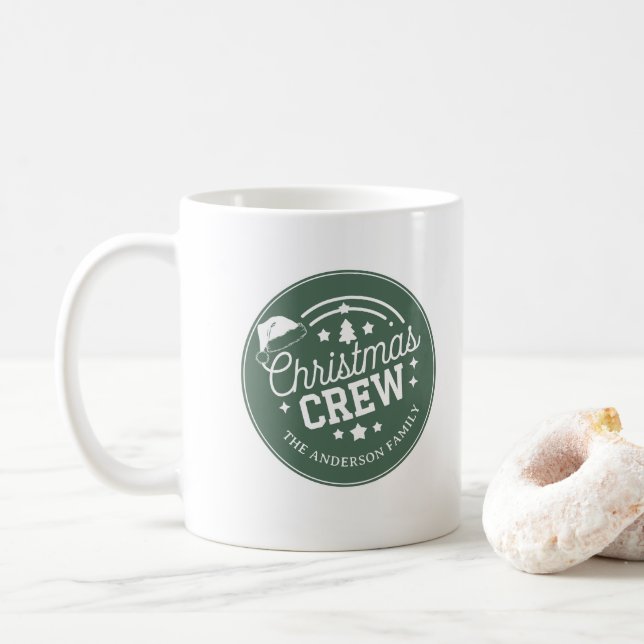 Taza De Café Personalizado Navidades diy personalizados pegatin (Con donut)