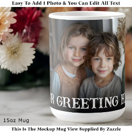 Taza De Café Personalizado Negrita Familia Una Foto Personaliza