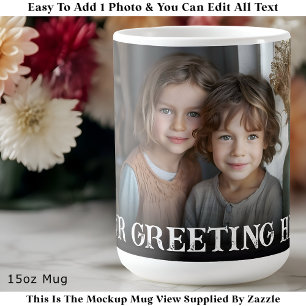 Taza De Café Personalizado Negrita Familia Una Foto Personaliza
