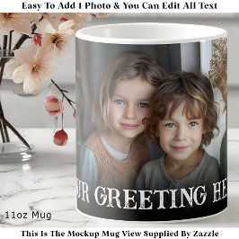 Taza De Café Personalizado Negrita Familia Una Foto Personaliza