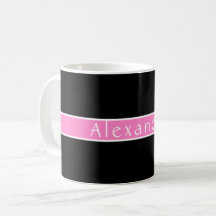 Personalizado negro y rosa