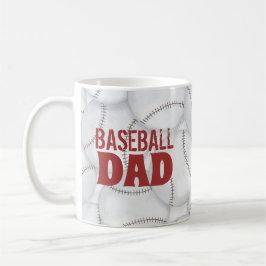 Taza De Café Personalizado Papá El Béisbol Personalizado