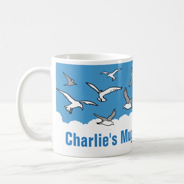 Taza De Café Personalizado para el amante de las aves. Observad (Izquierda)