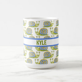 Taza De Café Personalizado para niños con patrón de caracol