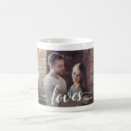 Taza De Café Personalizado Parejas Foto guión de amor