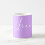 Taza De Café Personalizado Pastel Mauve Boda Minimalista de col<br><div class="desc">Amable color malva morado de primavera claro. Minimalista,  sencillo y moderno estilo moda de diseño pastel estético de color espliego. Decoración malva,  decoración estética malva,  cocina malva,  color malva.</div>