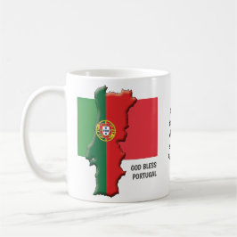 Taza De Café Personalizado Patriótico DIOS BENDIGO PORTUGAL
