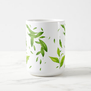 Taza De Café Personalizado Patrón Floral Café Mug