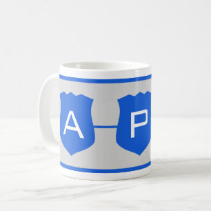Taza De Café Personalizado PD de la insignia delgada de la líne