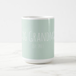 Taza De Café Personalizado Perro Abuela moderna