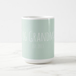 Taza De Café Personalizado Perro Abuela moderna