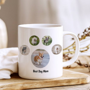 Taza De Café Personalizado Perro Fotografía Paw Imprimir