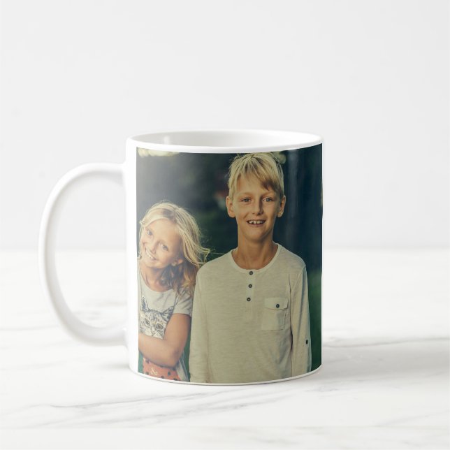 Taza De Café Personalizado personalizado 2 foto doble cara (Izquierda)