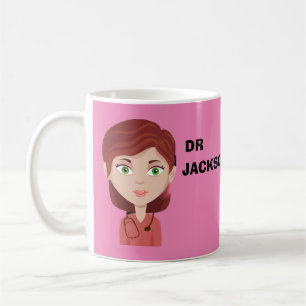 Taza De Café Personalizado personalizado avatar médica de café 