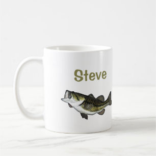 Taza De Café Personalizado  personalizado Bass Fish