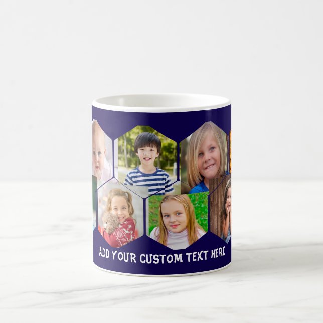 Taza De Café Personalizado personalizado fotográfico con 10 fot (Centro)