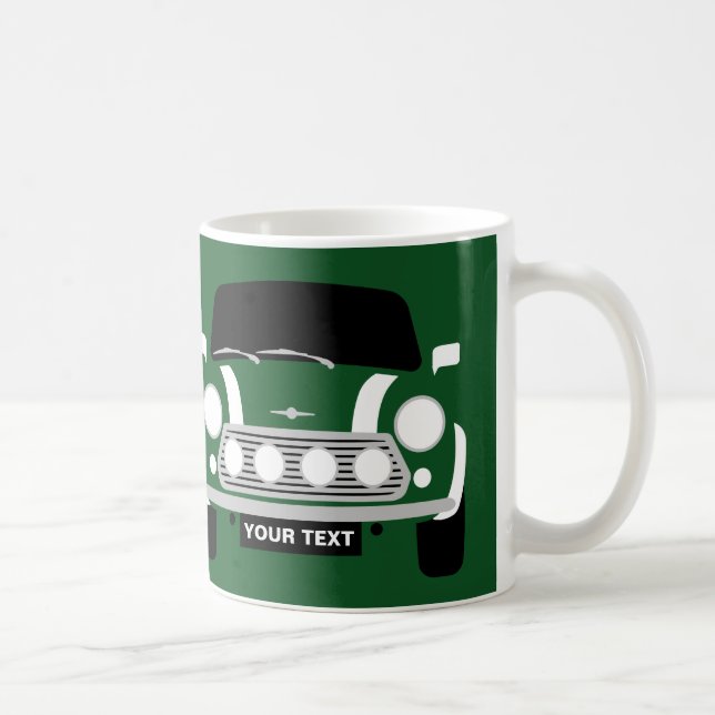 Taza De Café PERSONALIZADO PERSONALIZAR EL MINI CaR CLÁSICO Cof (Derecha)