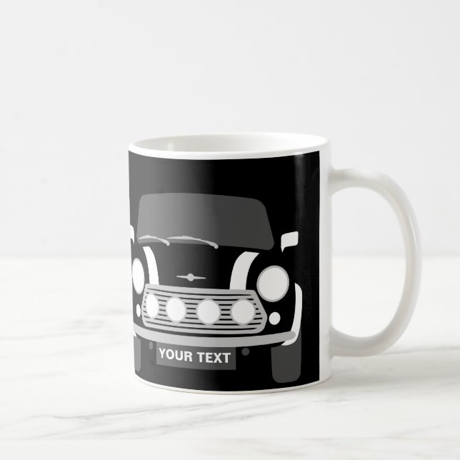 Taza De Café PERSONALIZADO PERSONALIZAR EL MINI CaR CLÁSICO Cof (Derecha)