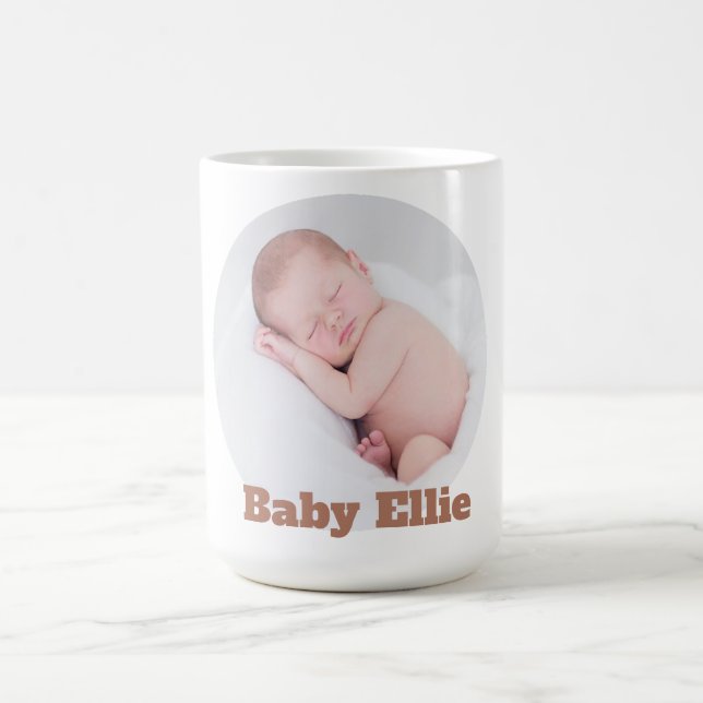 Taza De Café Personalizado Photo Baby Ellie (Centro)