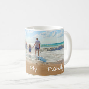 Taza De Café Personalizado Photo Mug Regalo a tu familia Fotos