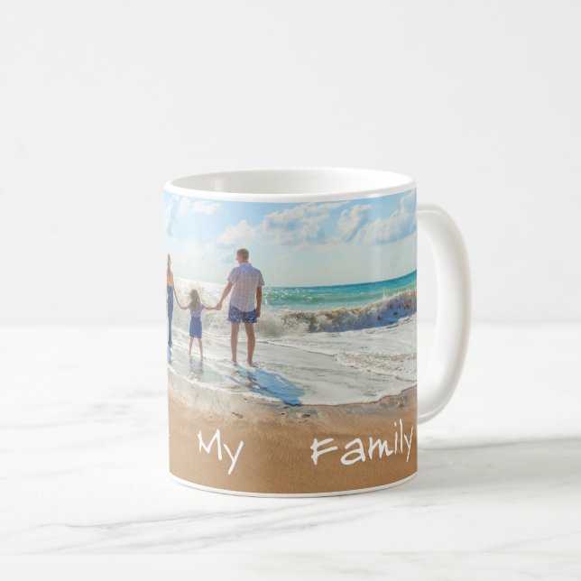 Taza De Café Personalizado Photo Mug Regalo a tu familia Fotos  (Anverso derecho)