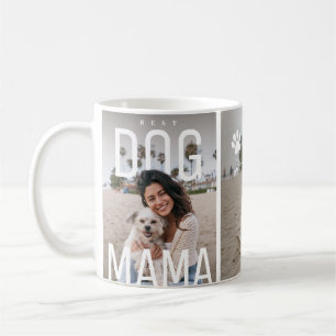 Taza De Café Personalizado PhotoPop Mejor Mamá Perro 2 Fotos