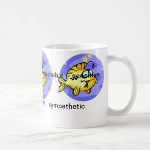 Taza De Café Personalizado Pisces Fish eat Fish