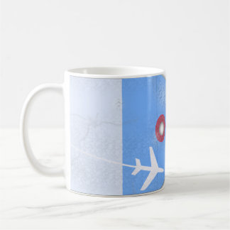 Taza De Café Personalizado Plane Ticket Travel Mug