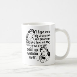 Taza De Café Personalizado política feminista pro Choice Retro 