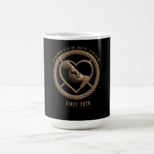 Taza De Café Personalizado Por Siempre Mi Héroe Corazón Padre H