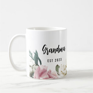 Taza De Café Personalizado Primera Vez Abuela Regalo Rosas Jard