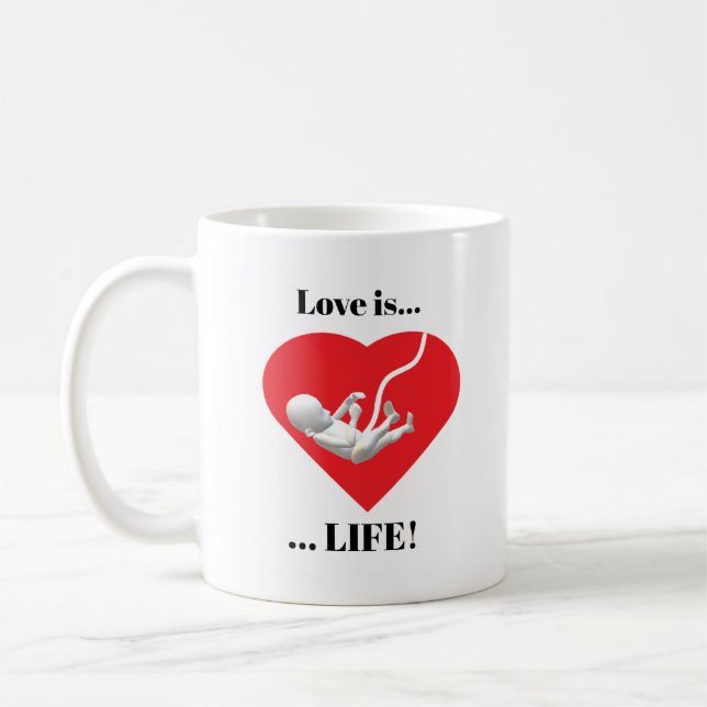 Taza De Café Personalizado Pro-vida (Izquierda)