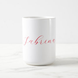 Taza De Café Personalizado profesional de nombres de escritura 