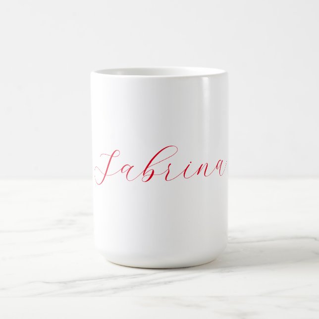 Taza De Café Personalizado profesional de nombres de escritura  (Centro)