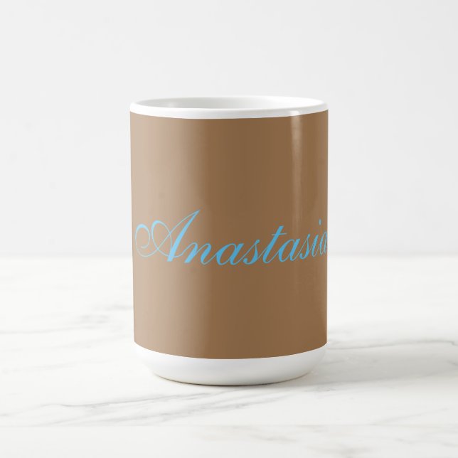 Taza De Café Personalizado profesional de nombres de escritura  (Centro)