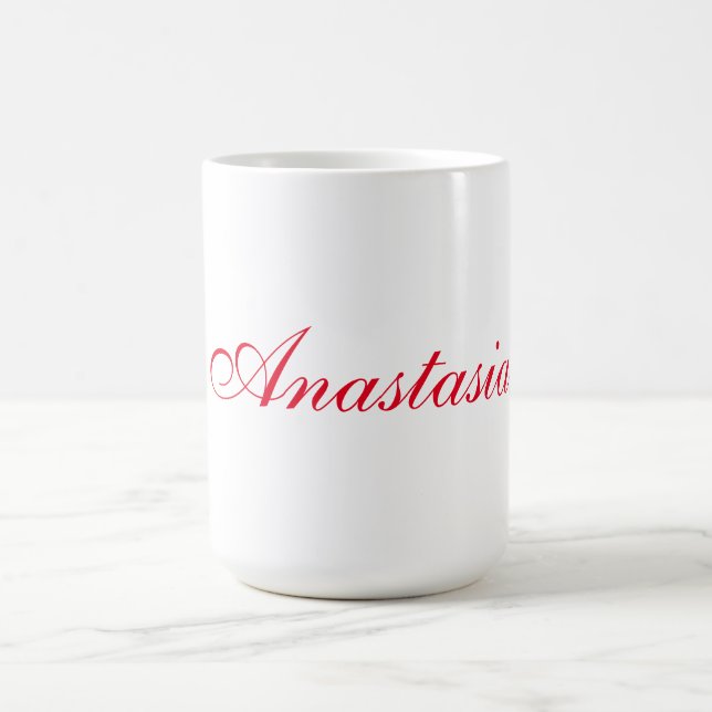Taza De Café Personalizado profesional de nombres de escritura  (Centro)