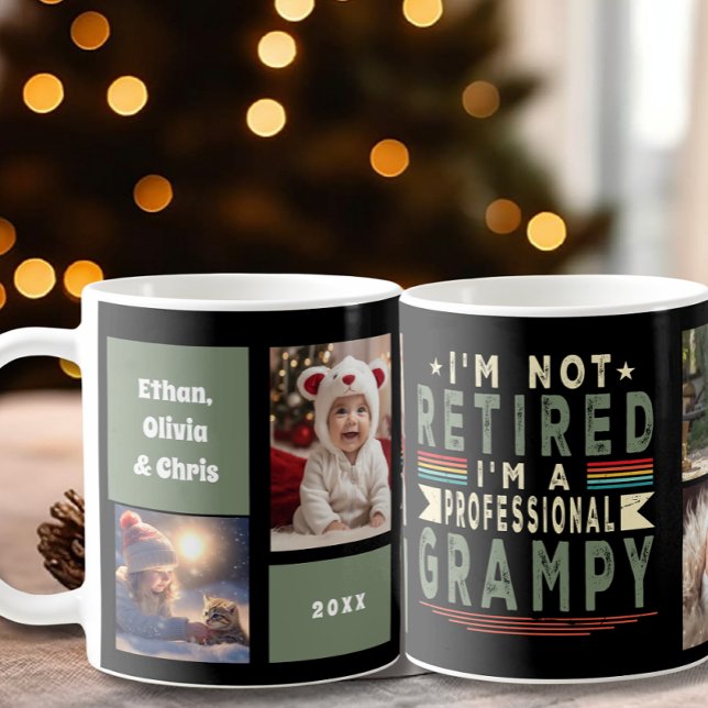 Taza De Café Personalizado Profesional Grampy Abuelo 4 Collage  (Subido por el creador)